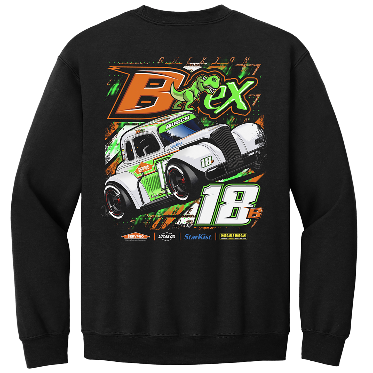 BREXTON BUSCH #18B LEGEND CREWNECK SWEATSHIRT