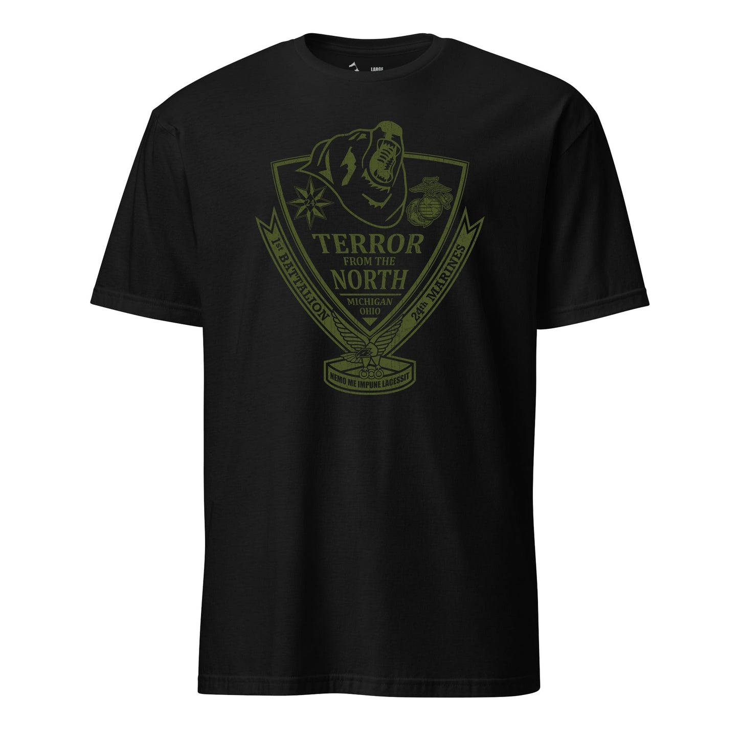 1st Battalion 24th Marines Blackout T-Shirt