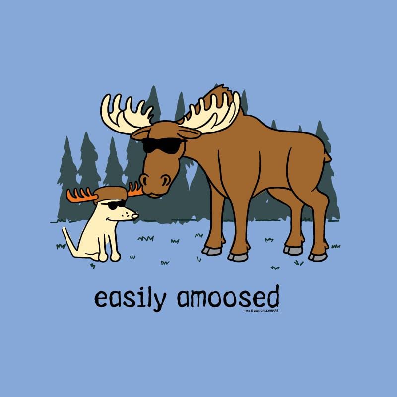 Easily Amoosed - Ladies Curvy V-Neck Tee