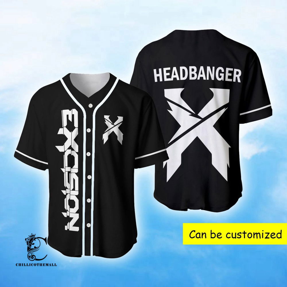 Custom X Excision EDM Festival Baseball Jersey: Personalized Style for Music Lovers - Aopprinter
