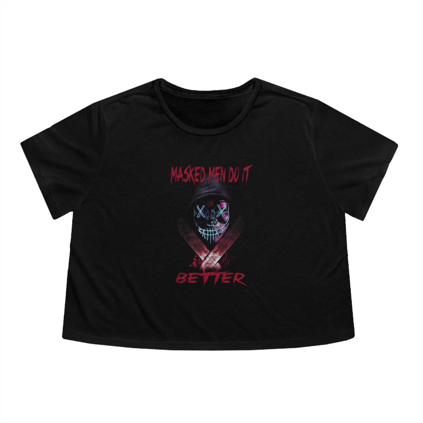 Masked Men Cropped Tee