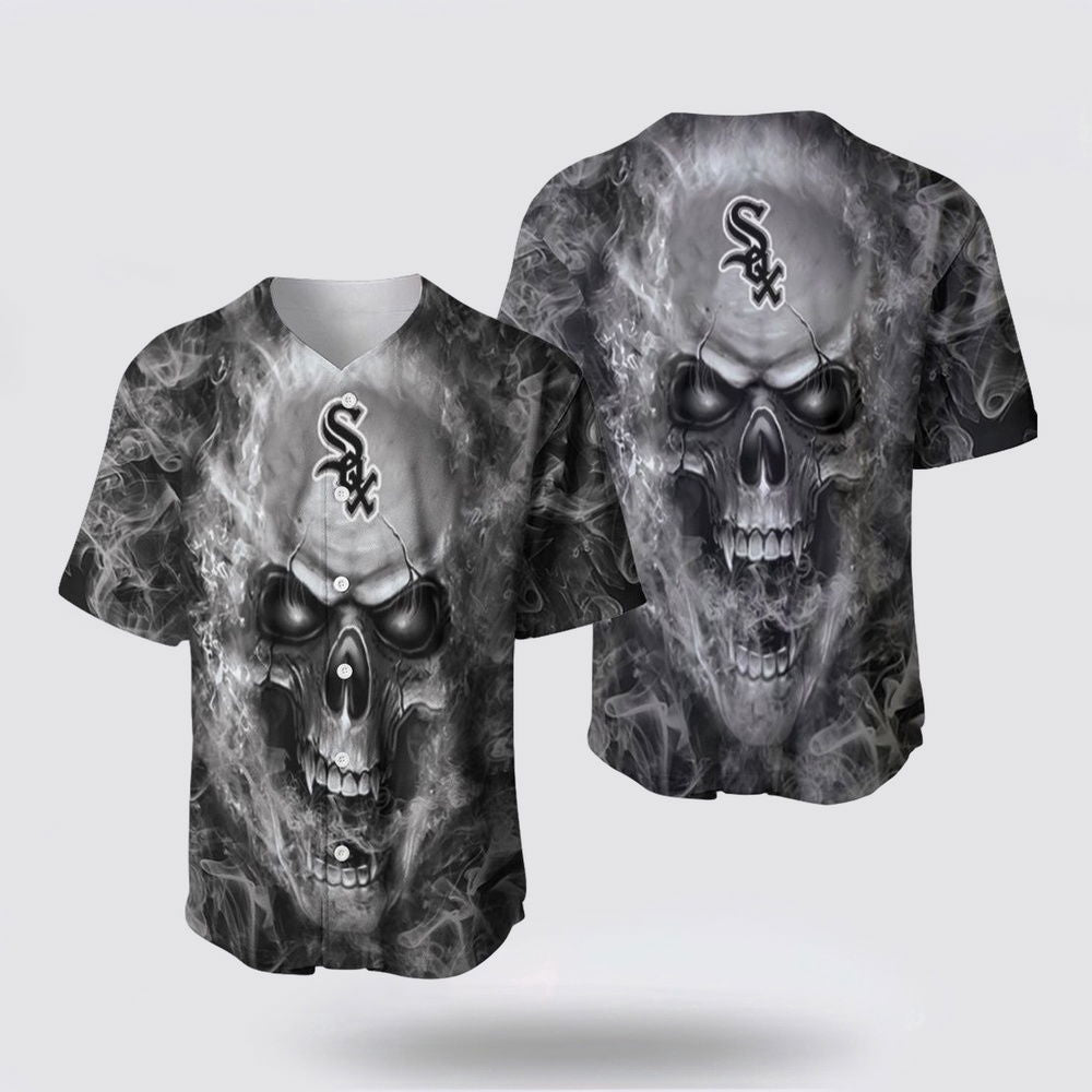Chicago White Sox Baseball Jersey: Stylish Skull Symbolizing Fan Passion - lylyprint.com