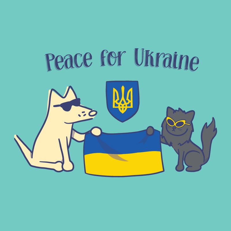 Peace for Ukraine - Ladies T-Shirt V-Neck
