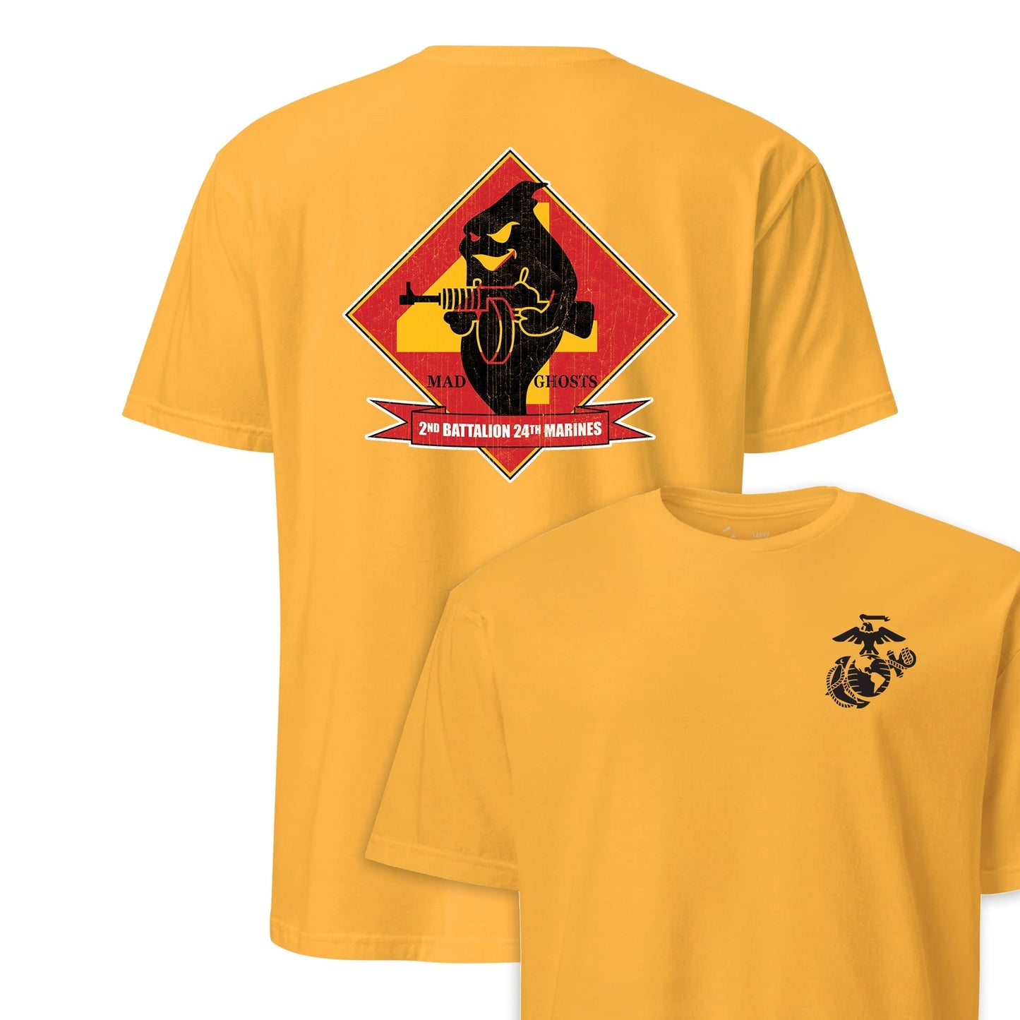 2nd Battalion 24th Marines Back Print T-Shirt