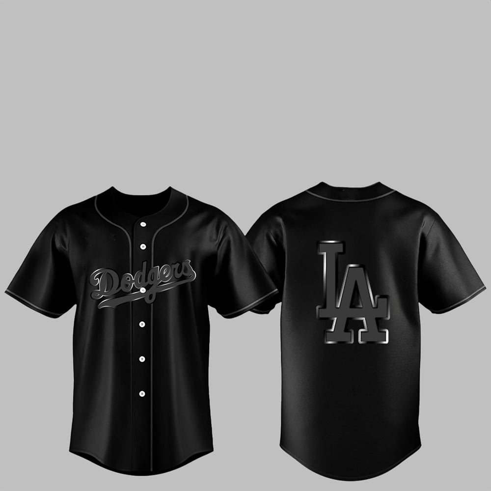 2025 LA Dodgers Back In Black Jersey - Grishko.com