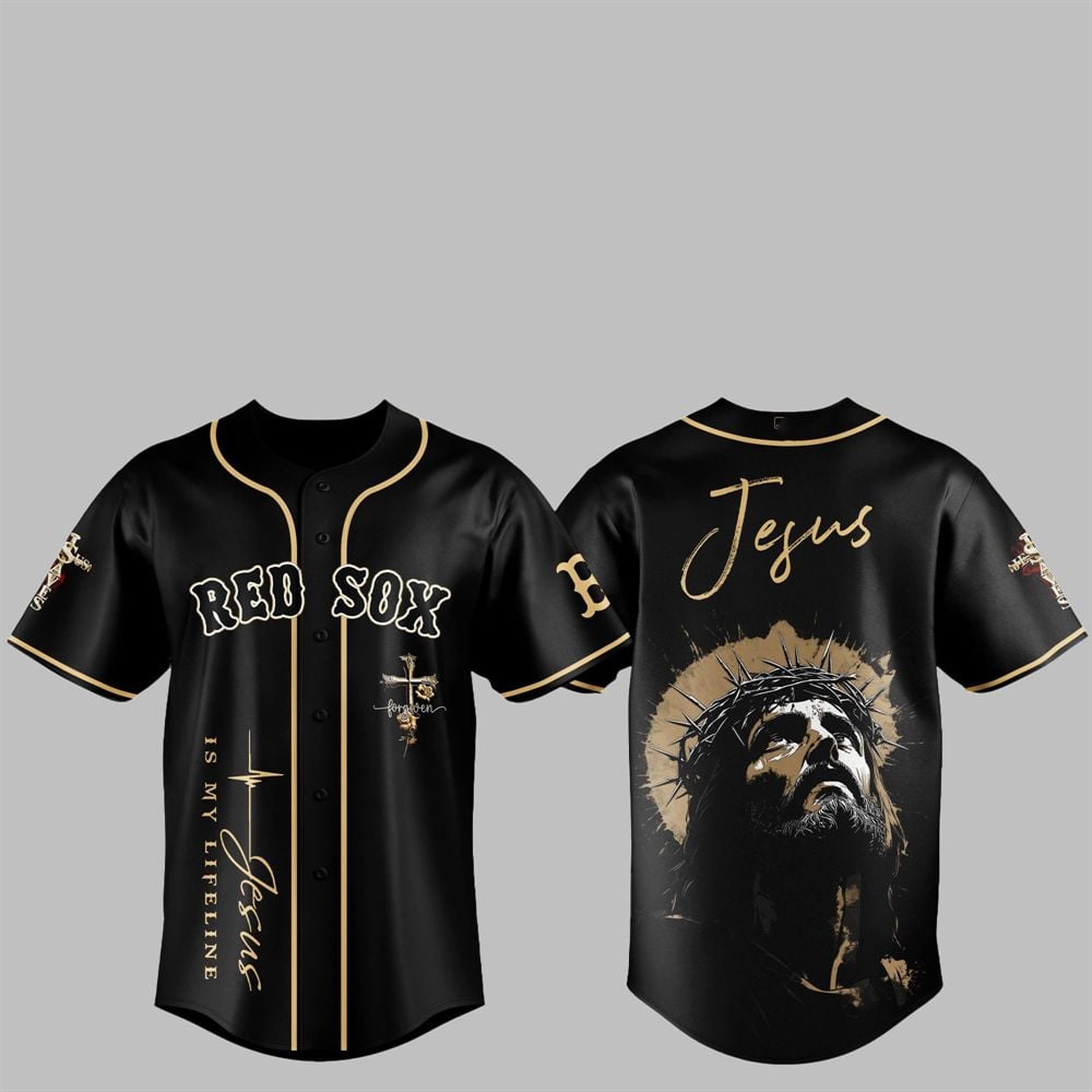 2025 Red Sox Jesus Baseball Jersey - Grishko.com