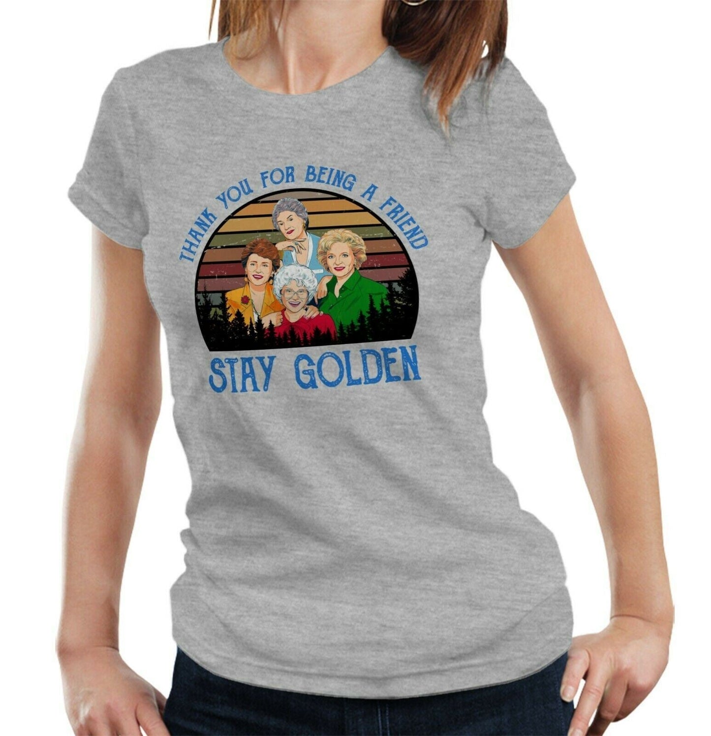 Stay Golden Tshirt Ladies
