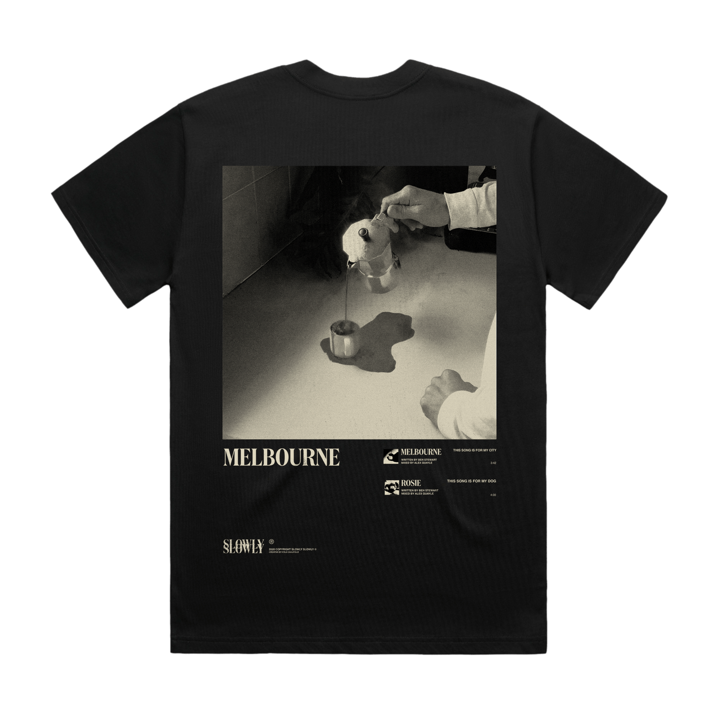 Slowly Slowly / Melbourne Tee (Black)