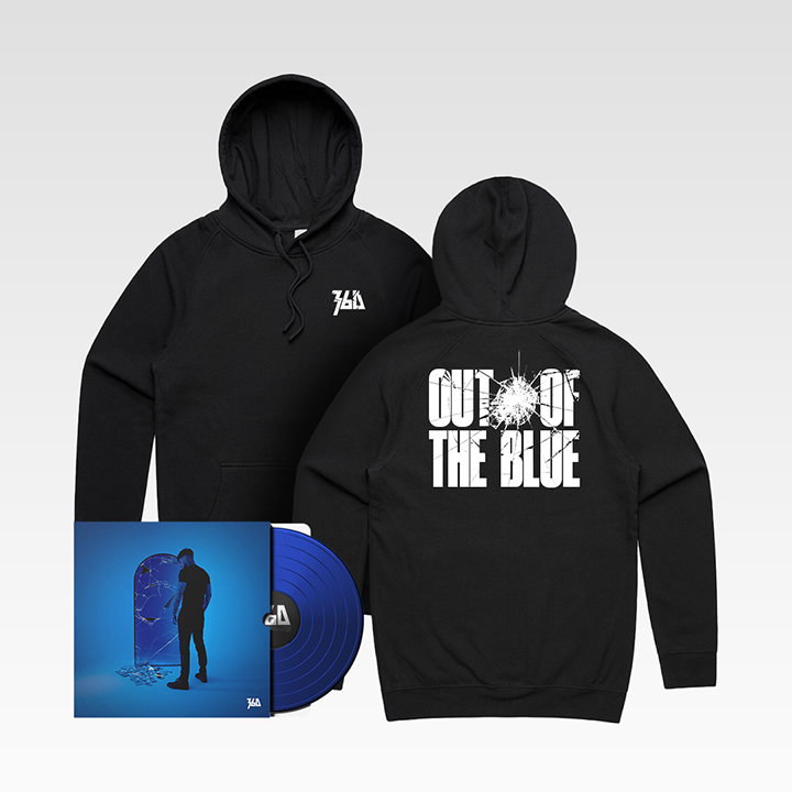 360 / Out Of The Blue Blue Vinyl + Black Hoodie Bundle