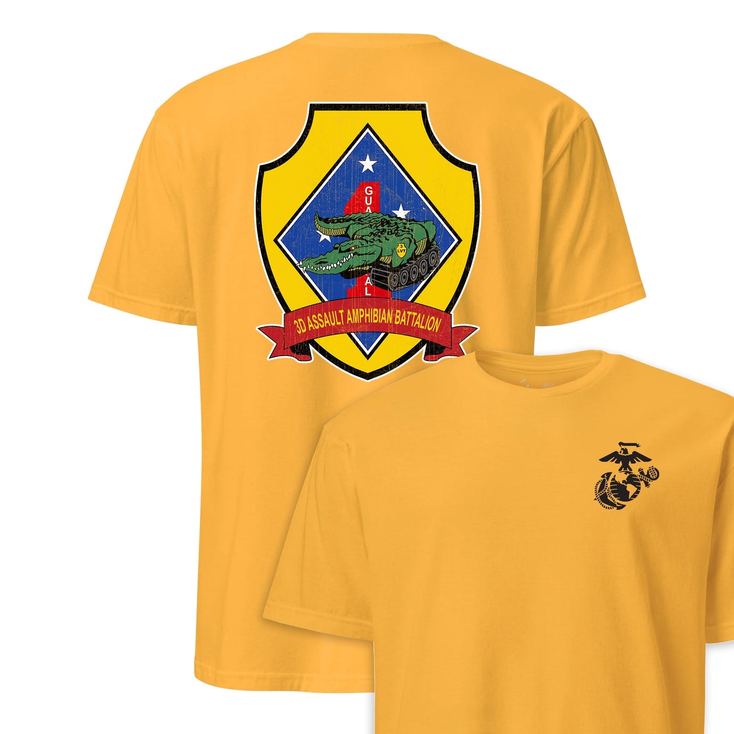 3rd Assault Amphibian Battalion Back Print T-Shirt