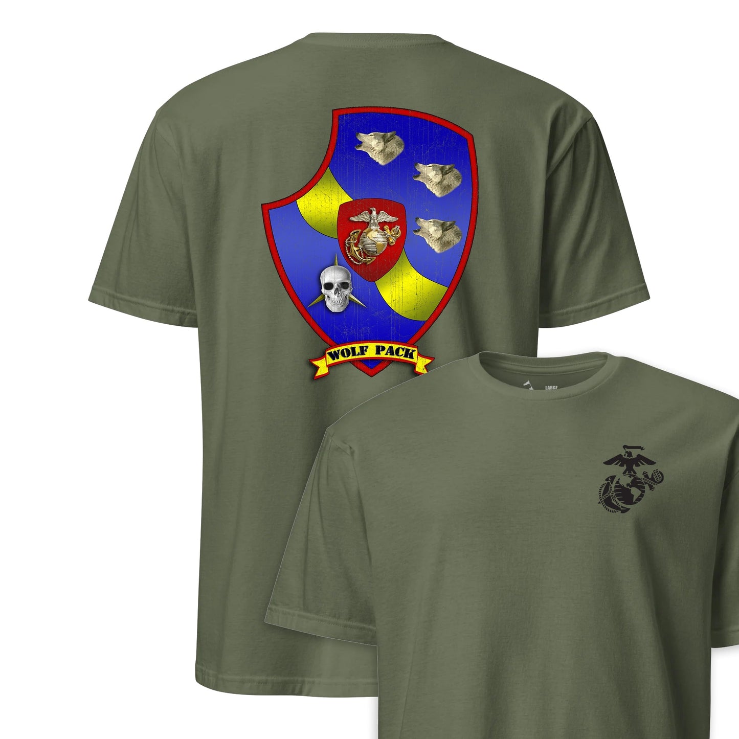 3rd Light Armored Reconnaissance Battalion Back Print T-Shirt
