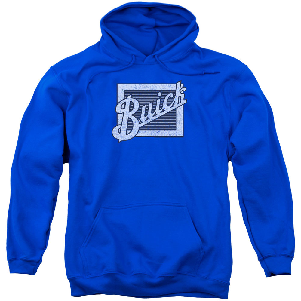 Distressed Emblem Adult 25% Poly Hooded Sweatshirt