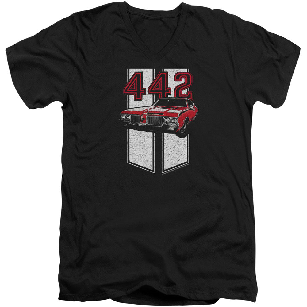442 Adult V-Neck Slim Fit T-shirt