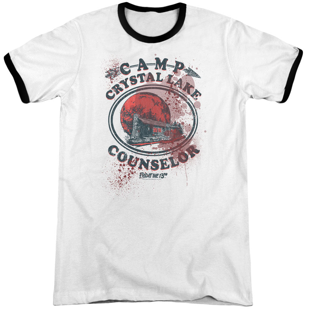 Camp Counselor Victim Adult Ringer T-shirt