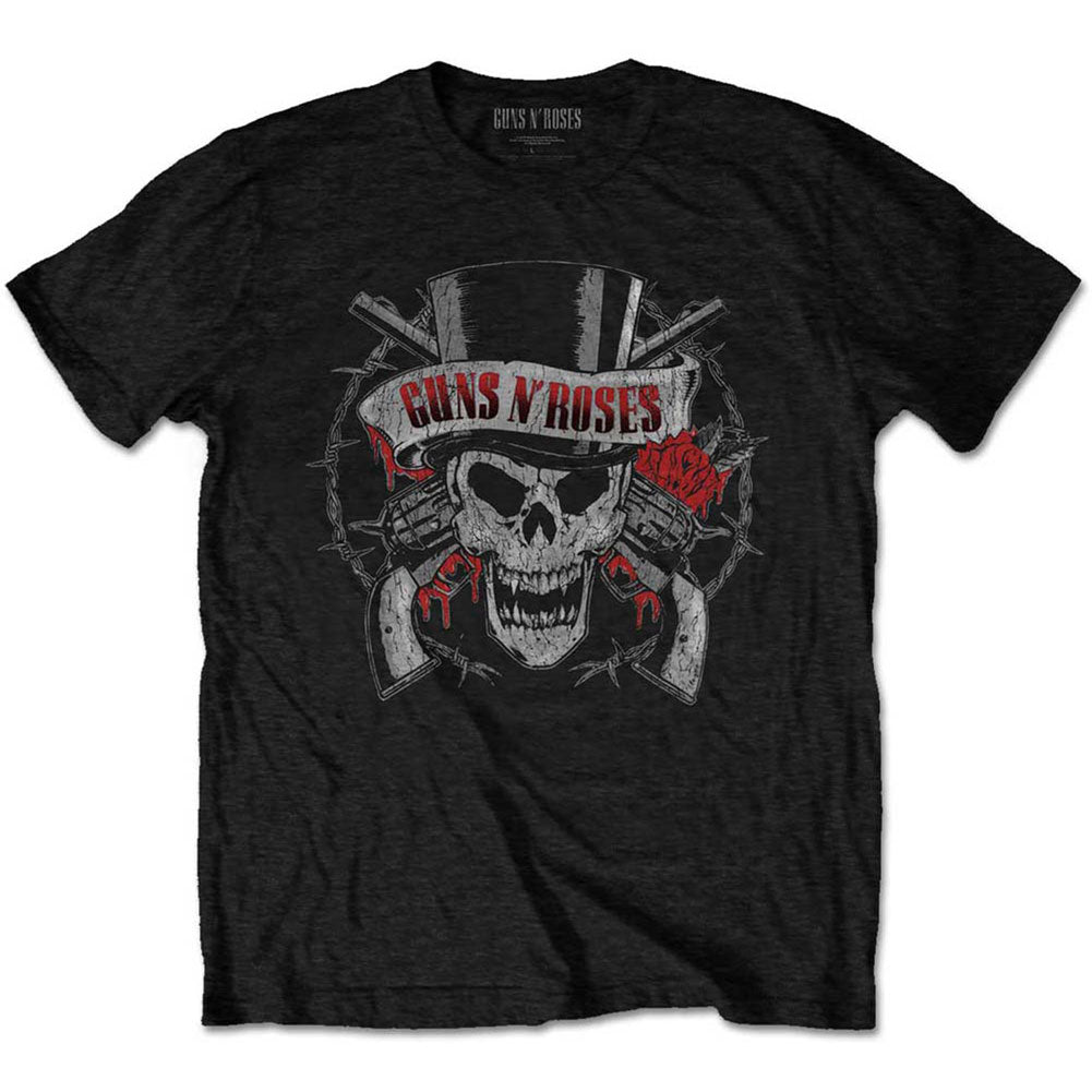 Distressed Skull Slim Fit T-shirt Style001