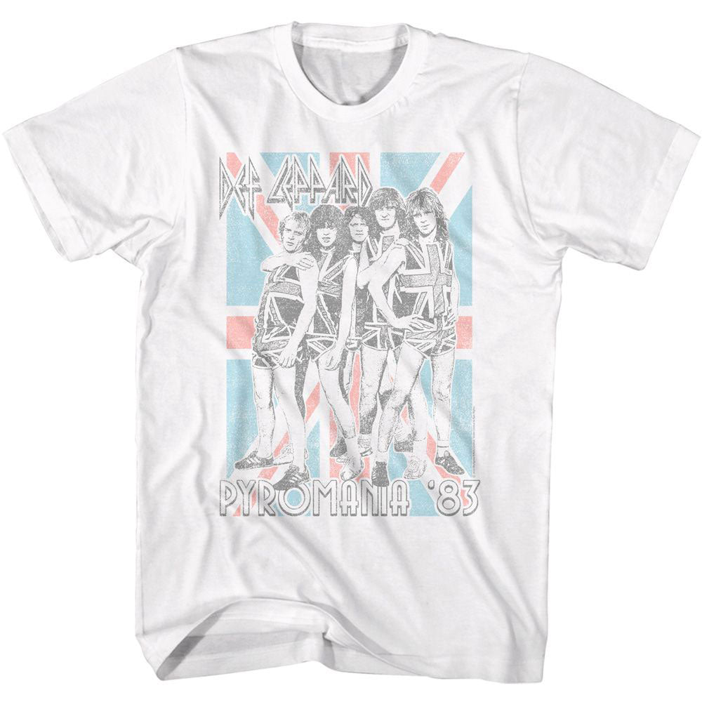 Def Leppard Pyromania Flag T-shirt