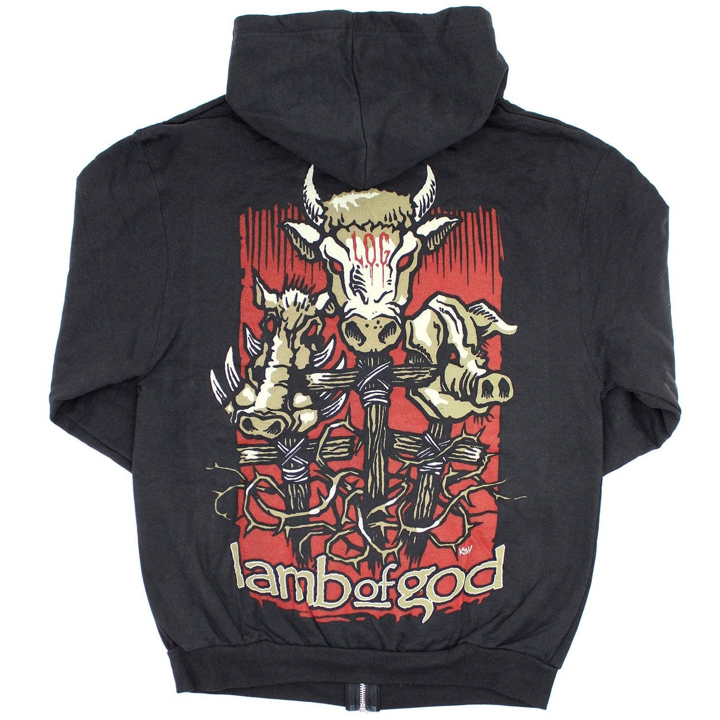 Ashes Of The Wake (Only 1 Available) Zippered Hooded Sweatshirt