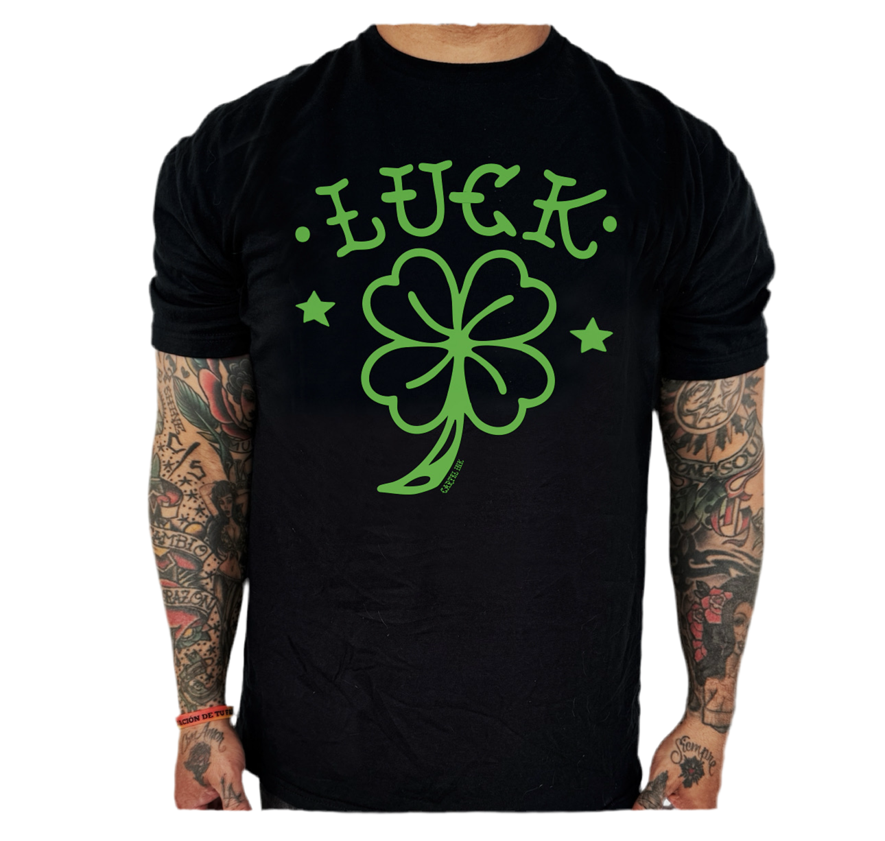 Tattoo Luck Black Men's T-Shirt