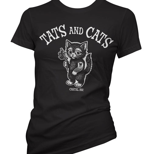 Tats and Cats Women's T-Shirt Style001