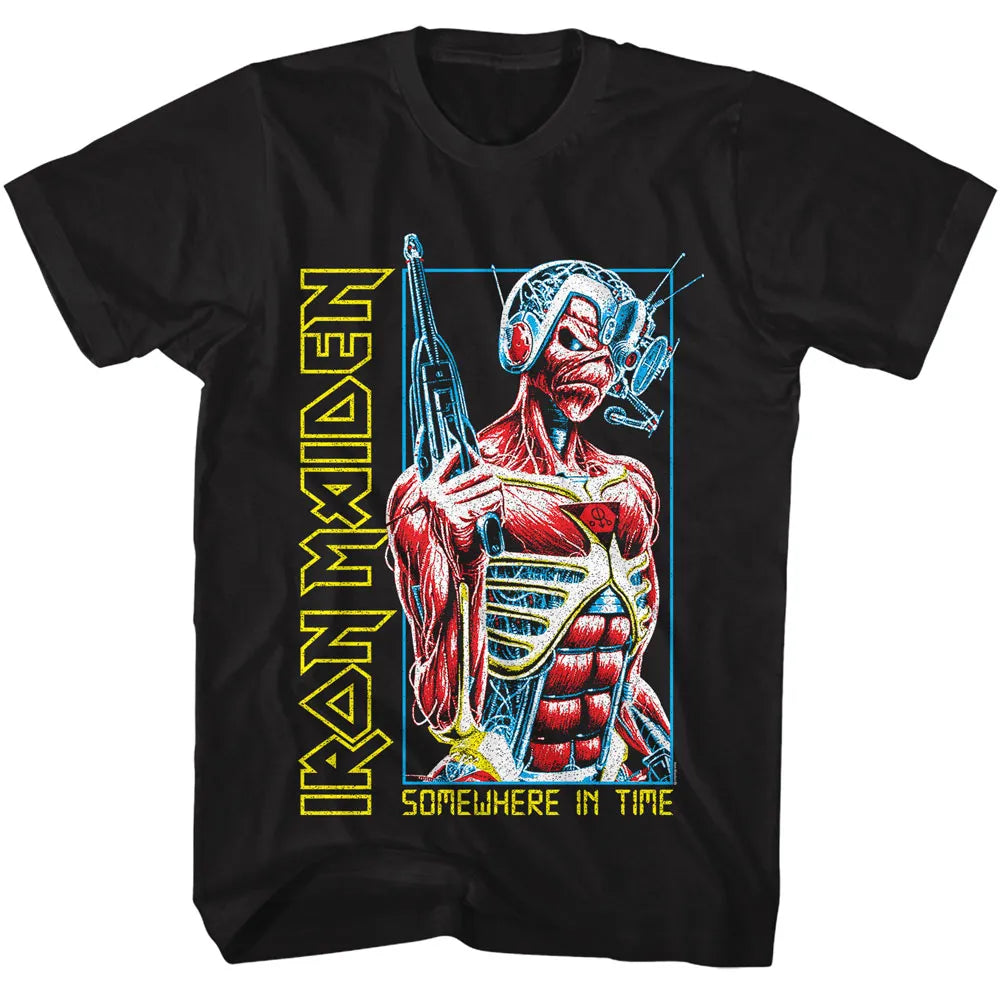 Iron Maiden Somewhere In Time Official T-Shirt Style001