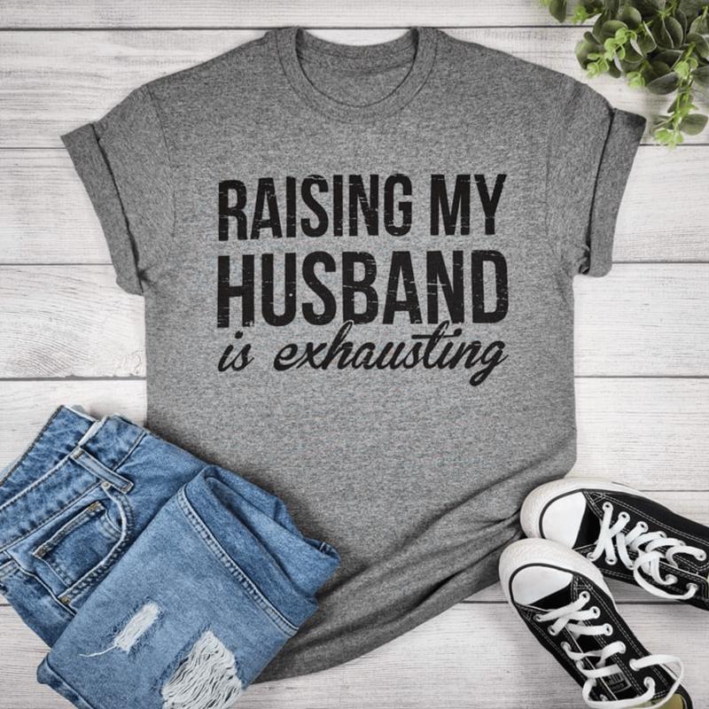 Envy Stylz Boutique Graphic Tee Funny Sarcastic Spouse Shirts Women's Unisex Fit T-Shirt Soft Polyester Menswear