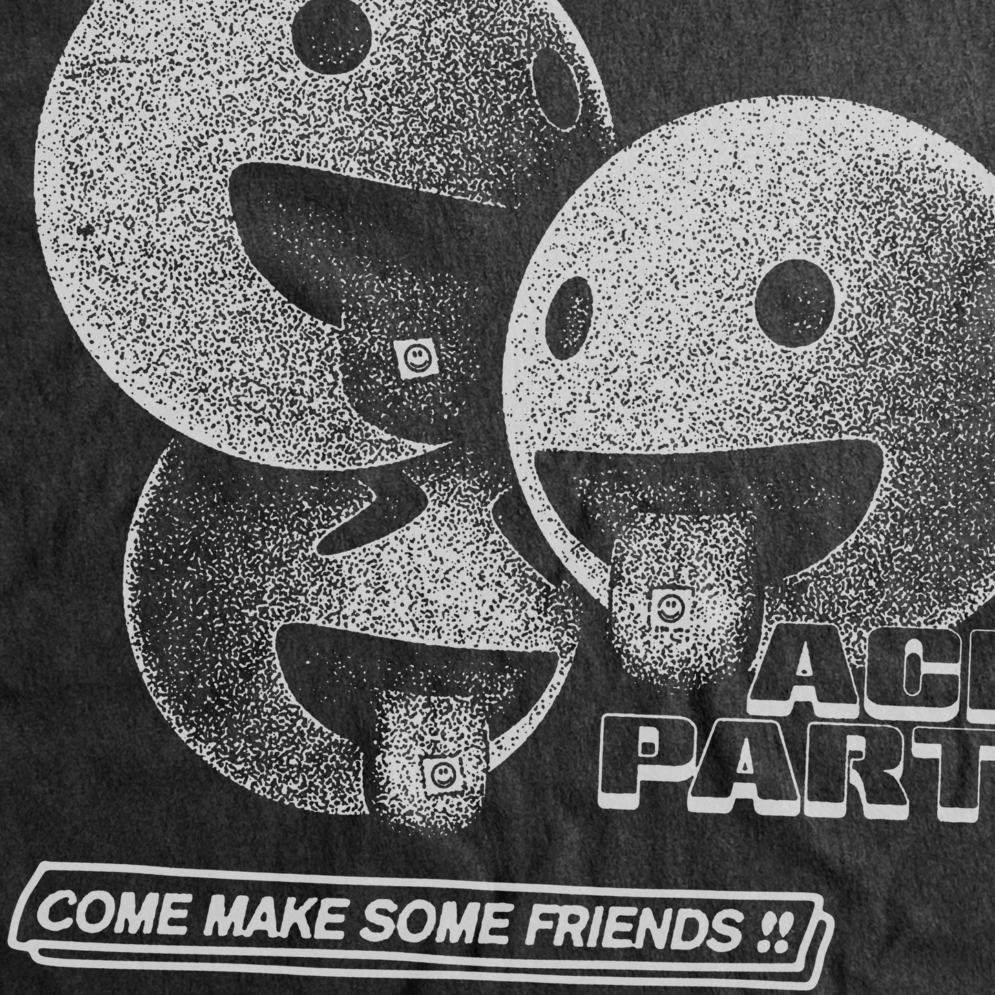 ACID PARTY HEAVYWEIGHT BLACK T-SHIRT