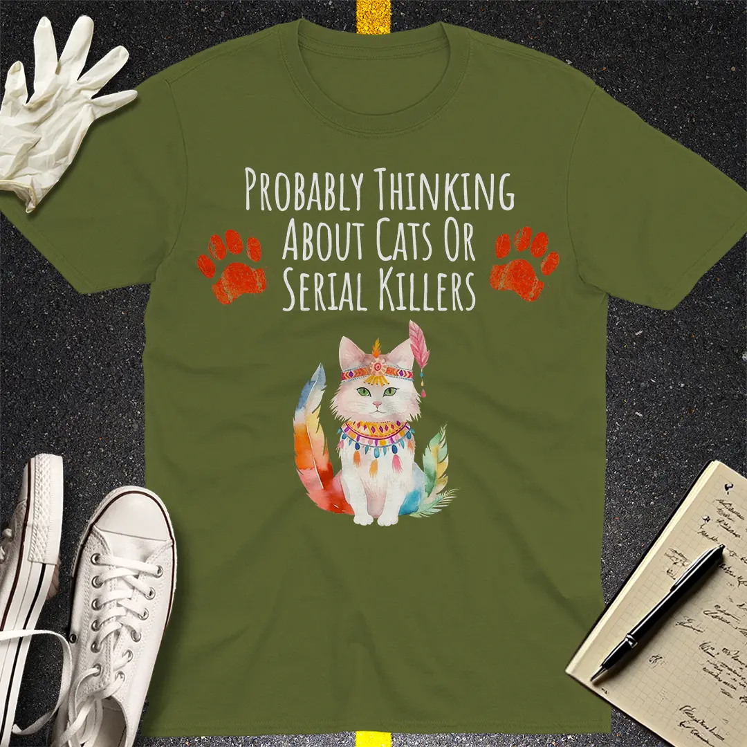 Feline & True Crime T-shirt