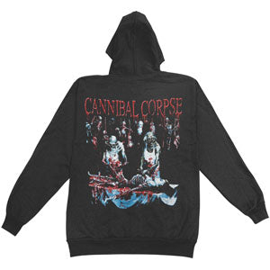 Butchered At Birth Zip Hoodie Zippered Hooded Sweatshirt