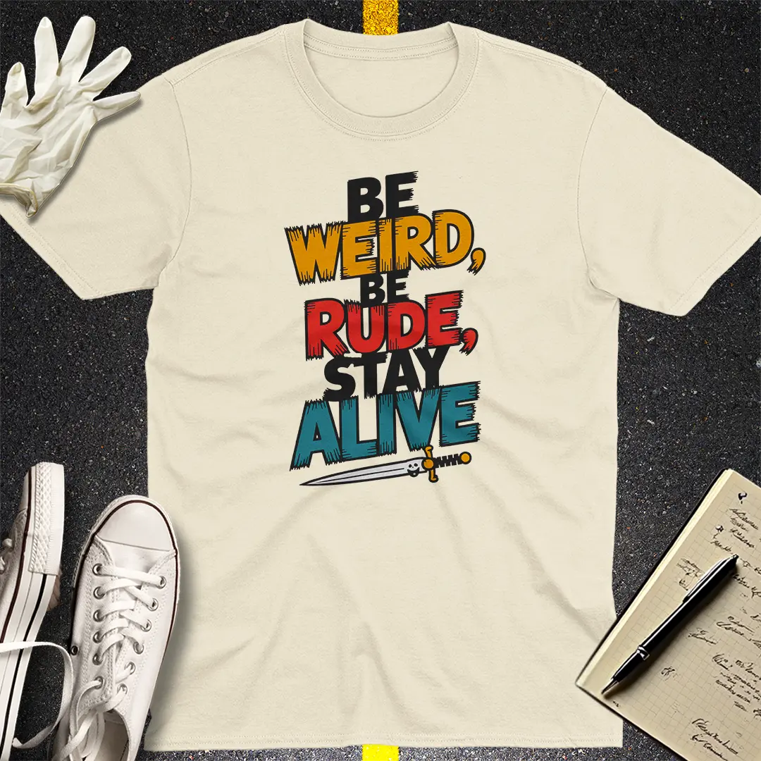 Be Weird Be Rude Stay Alive T-Shirt