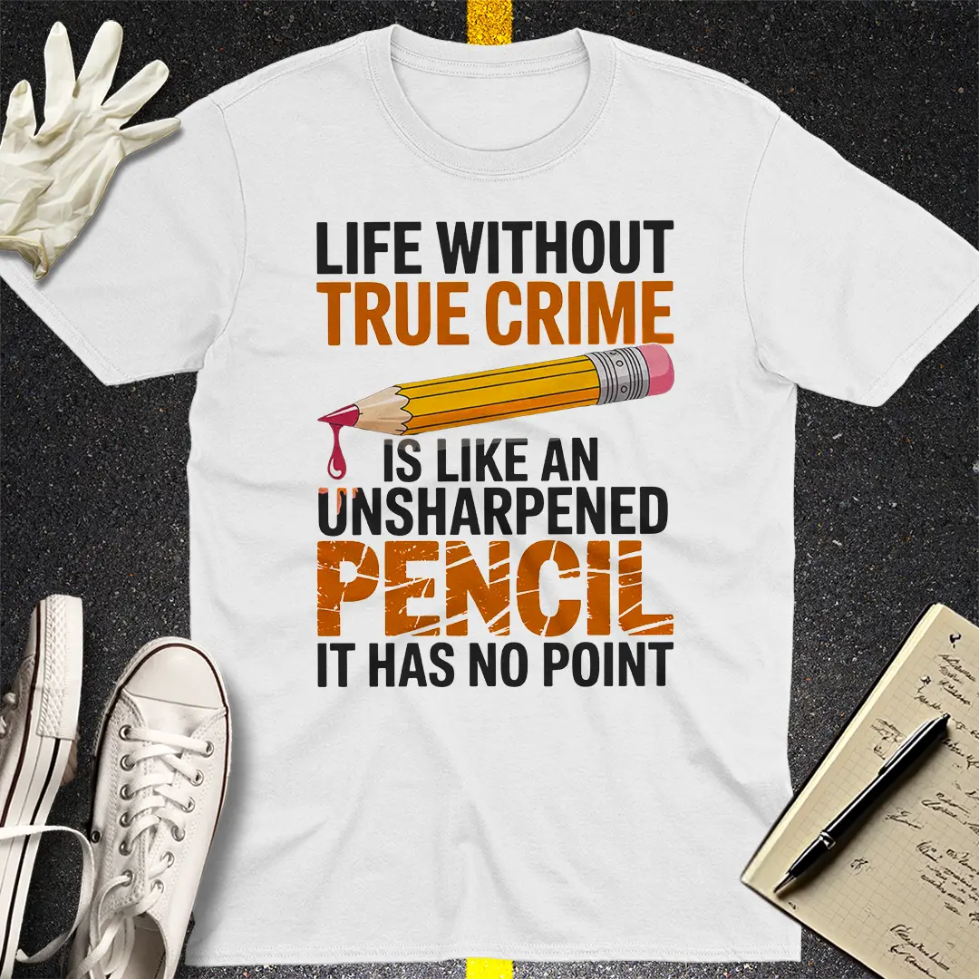 True Crime Pencil T-Shirt