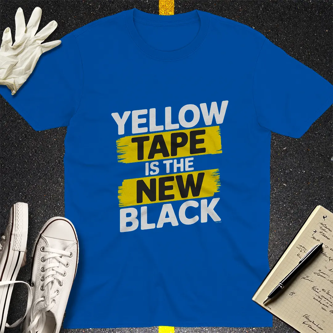 Yellow Tape Statement T-Shirt