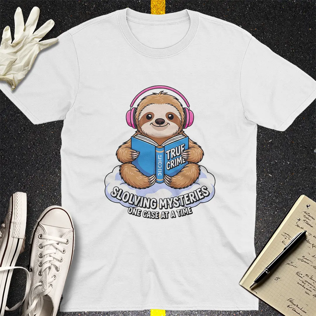 Slow Crime Solver Sloth T-Shirt