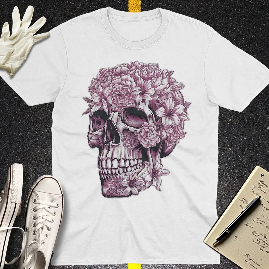 Floral Skull Bloom T-Shirt