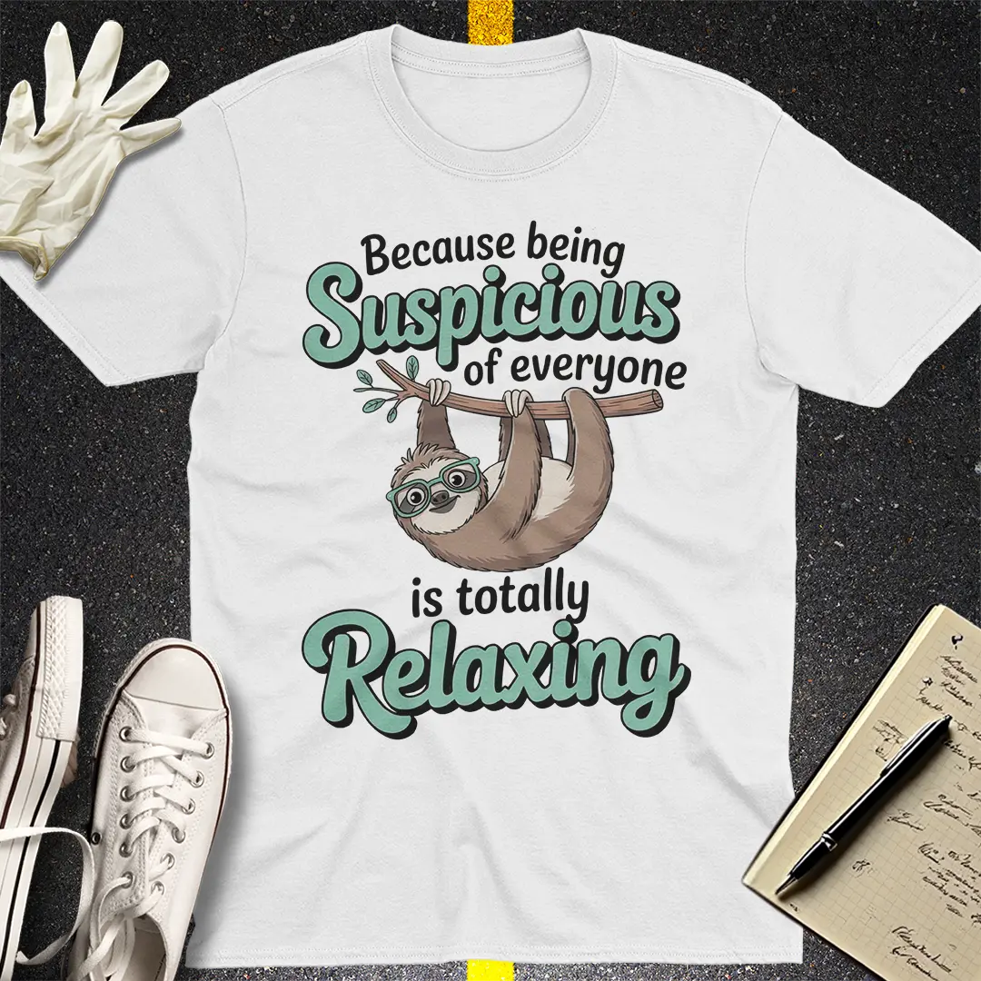 Suspicious Sloth Vibes T-Shirt