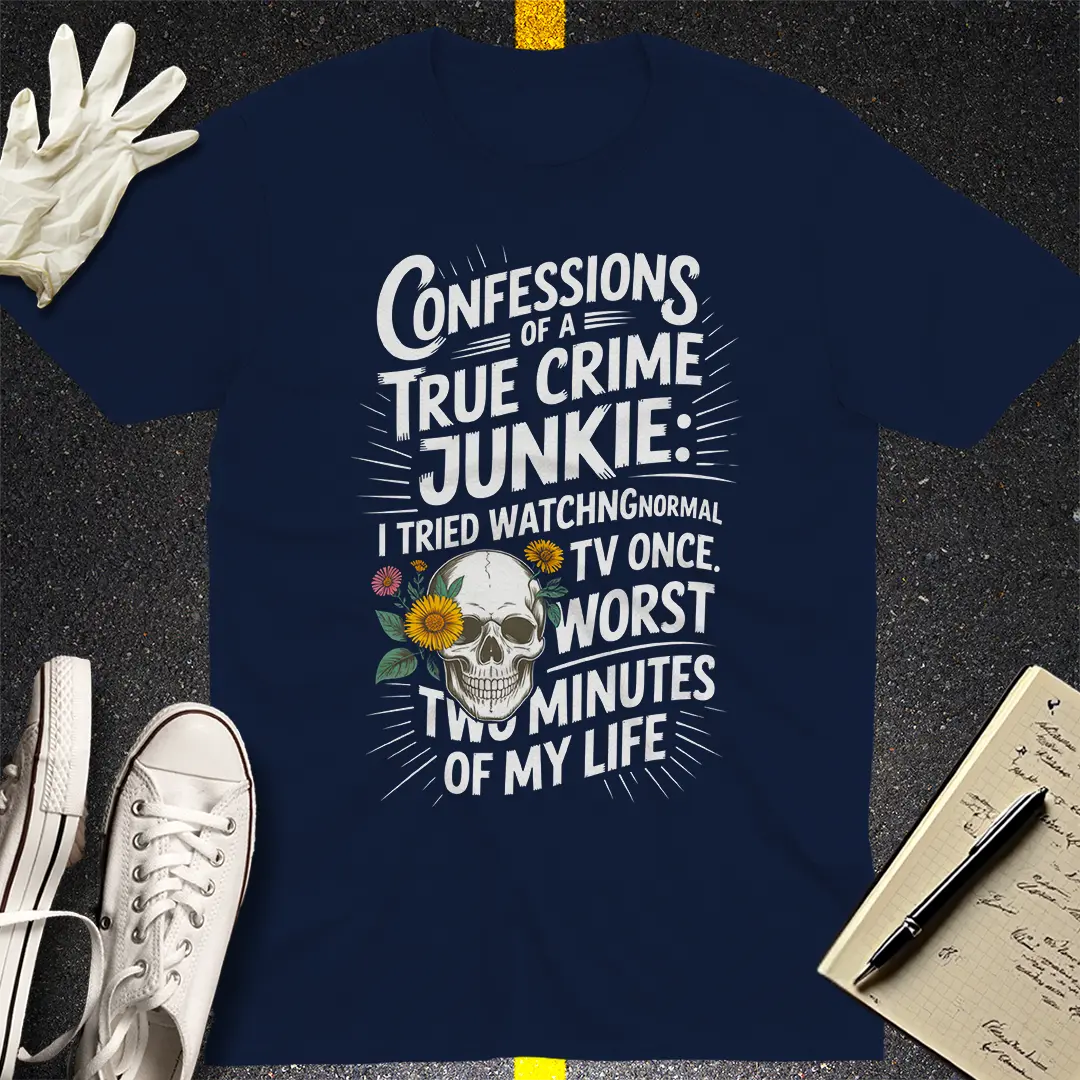 True Crime Junkie Confessions T-Shirt