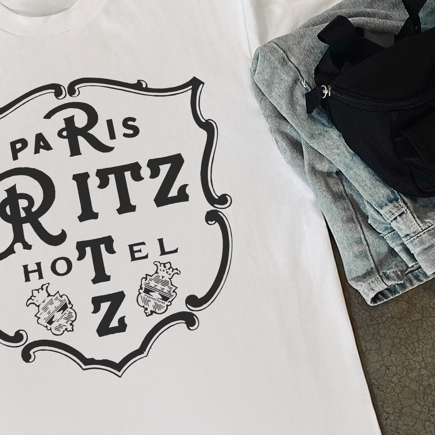 RETRO 'RITS PARIS' HEAVY WHITE T-SHIRT