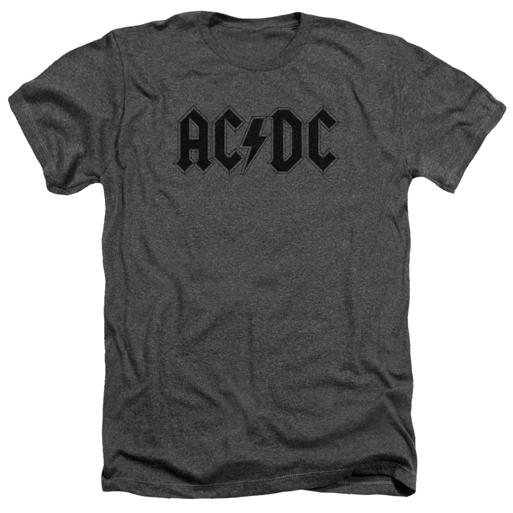 AC/DC Worn Logo - Men's Heather T-Shirt