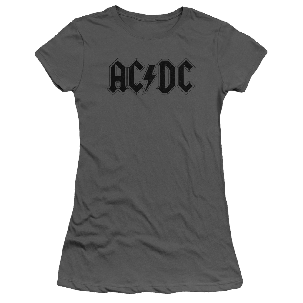 AC/DC Worn Logo - Juniors T-Shirt