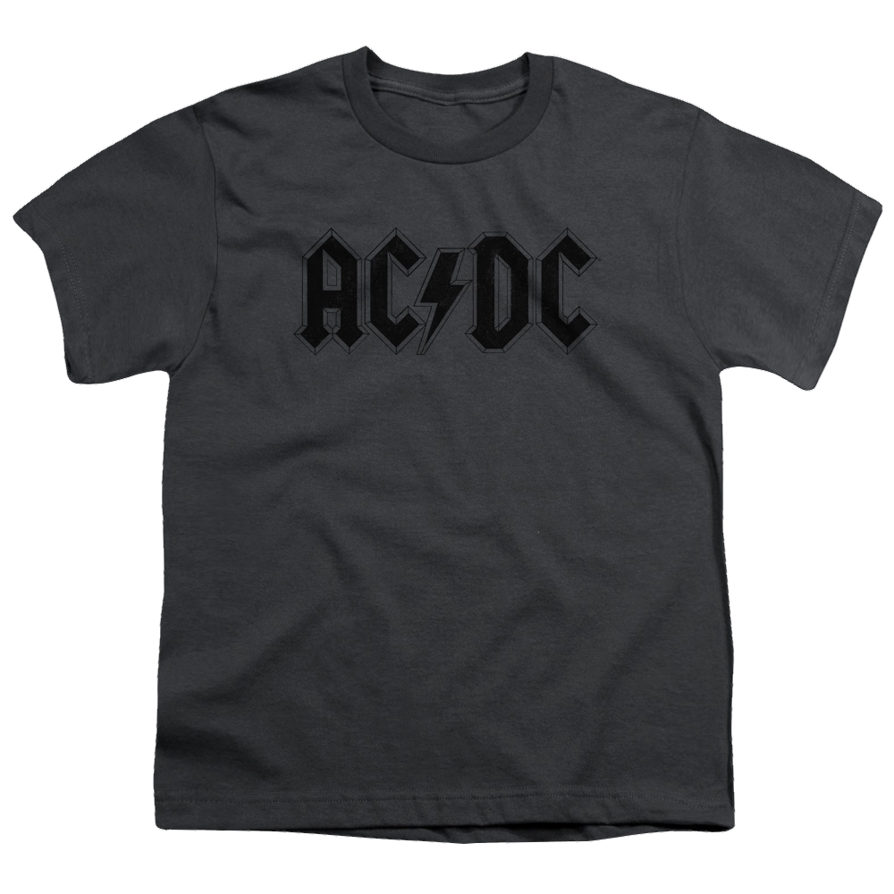 AC/DC Worn Logo - Youth T-Shirt (Ages 8-12)