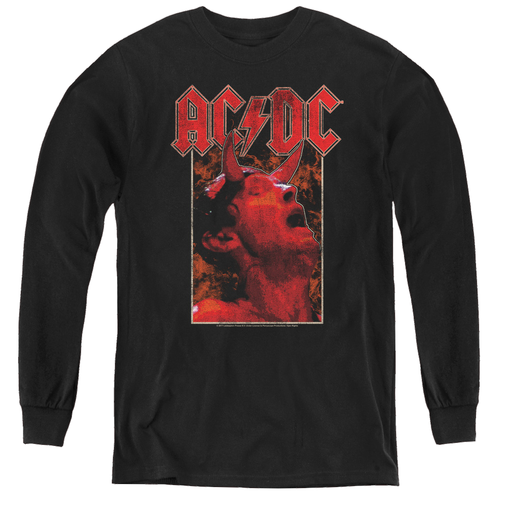 Acdc Horns - Youth Long Sleeve T-Shirt