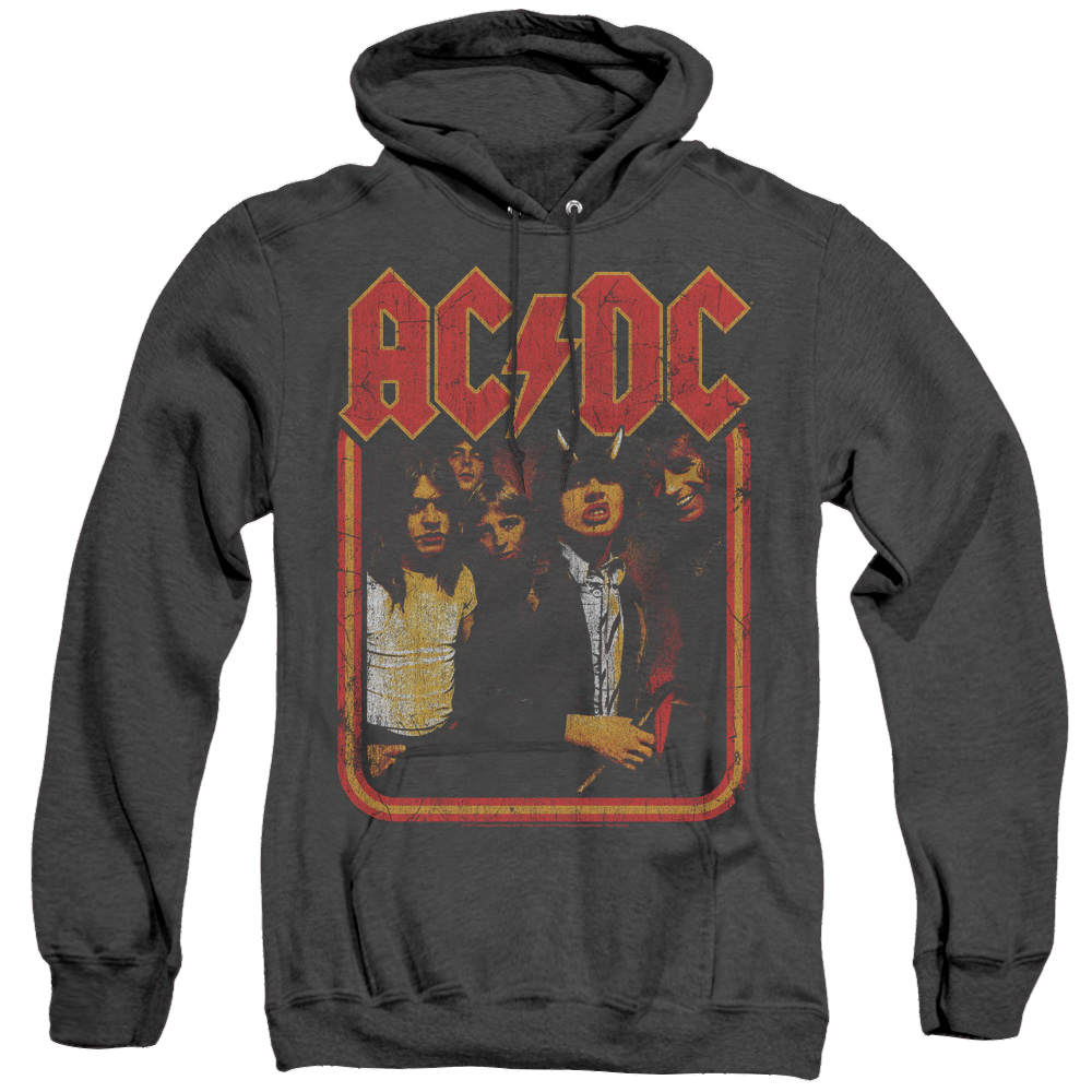 Acdc Group Distressed - Heather Pullover Hoodie