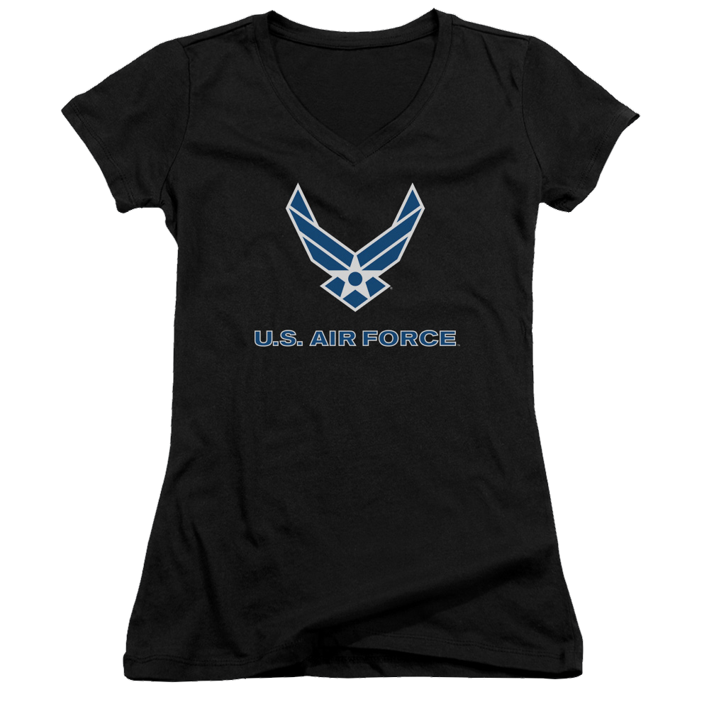 Air Force Logo - Juniors V-Neck T-Shirt