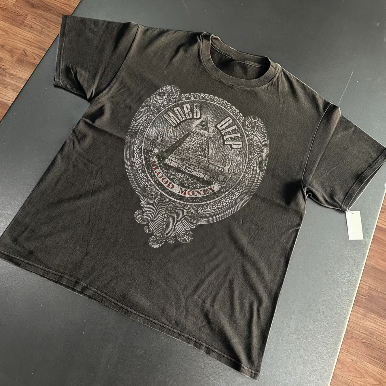BLOODMONEY TOUR WASHED BLACK HEAVYWEIGHT T-SHIRT