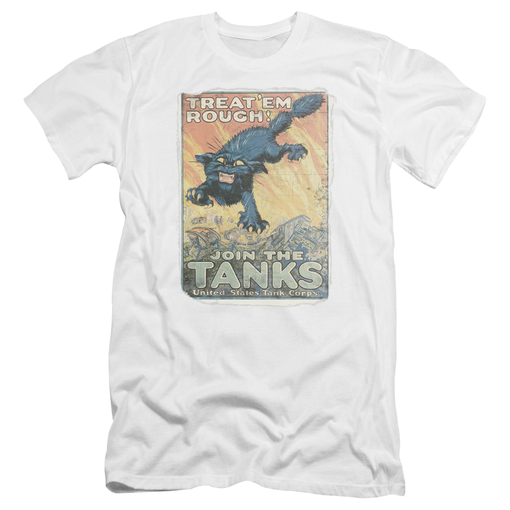 Army Treat Em Rough Premium Adult Slim Fit T-Shirt