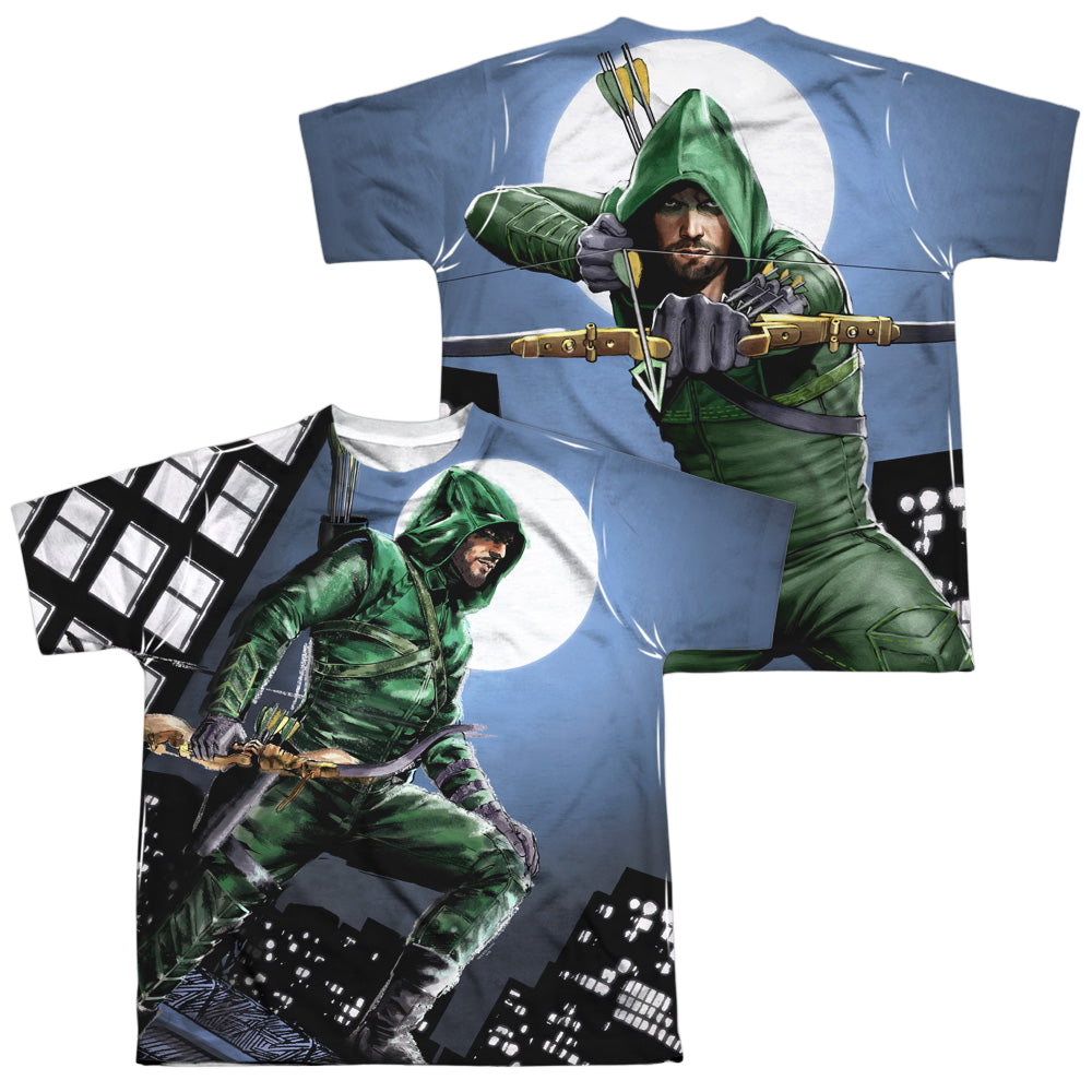 Arrow Television Series Night Watch (F/B) - Youth All-Over Print T-Shirt