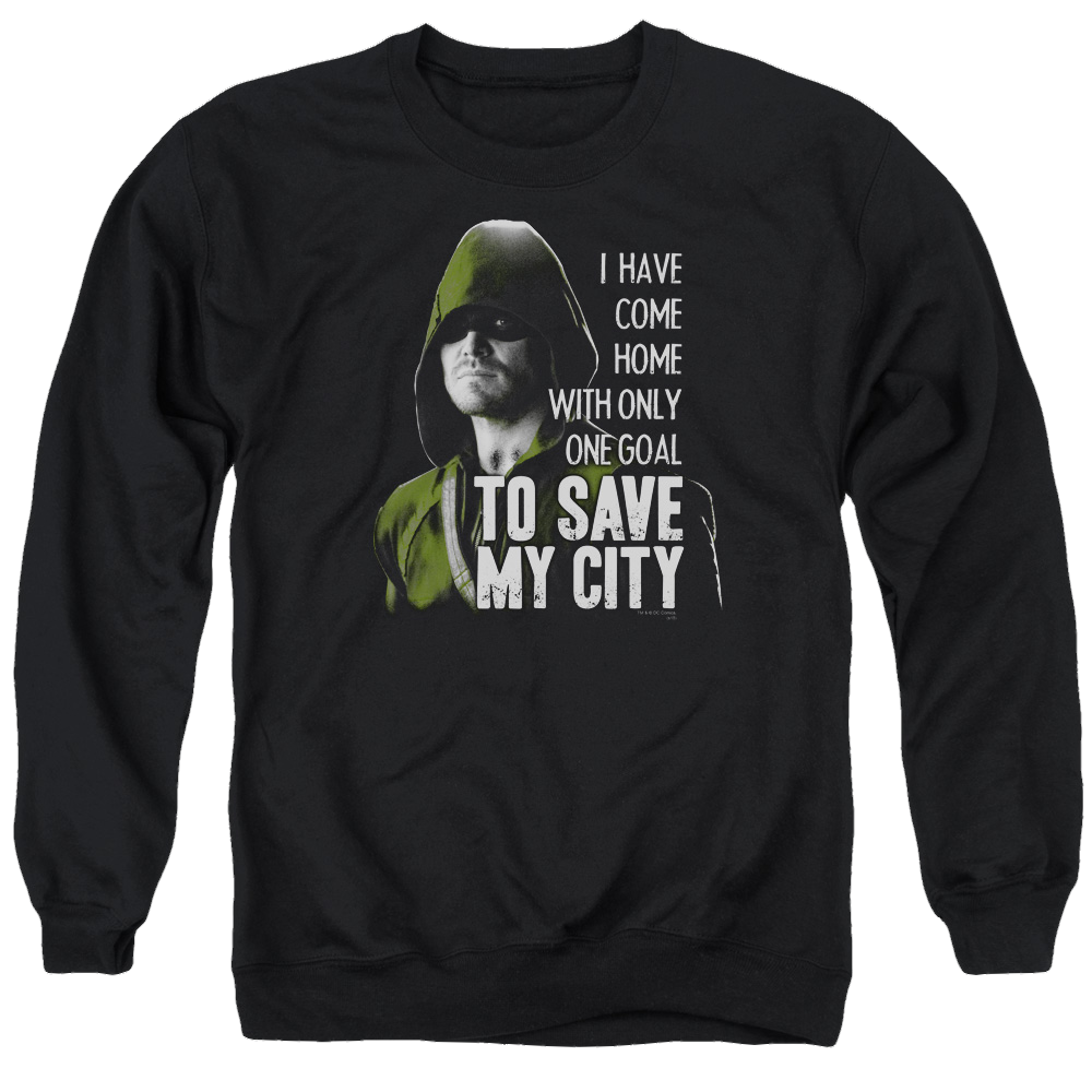 Arrow Save My City - Men's Crewneck Sweatshirt