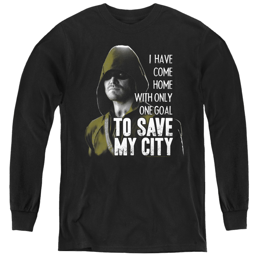 Arrow The Television Series Save My City - Youth Long Sleeve T-Shirt