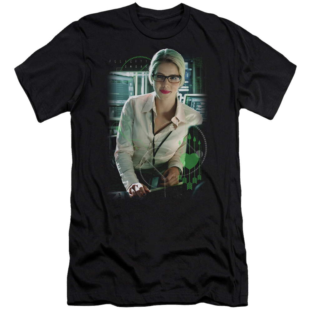 Arrow Felicity Smoak - Men's Premium Slim Fit T-Shirt