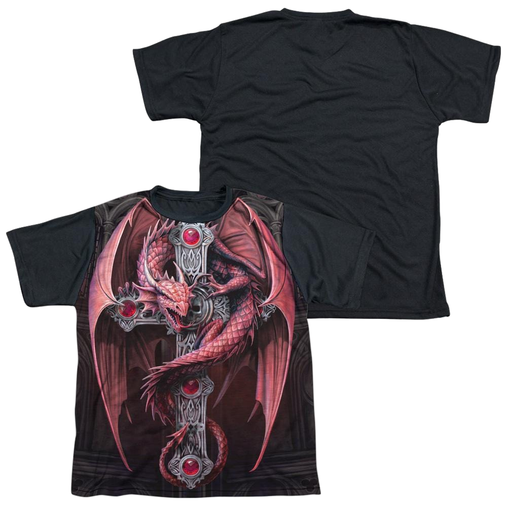 Anne Stokes Gothic Guardian - Youth Black Back T-Shirt (Ages 8-12)