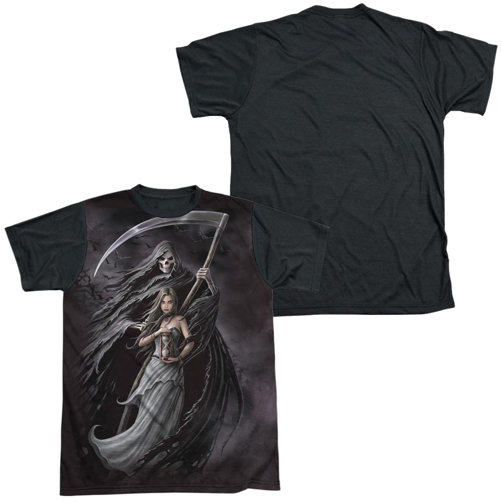 Anne Stokes Summon The Reaper - Men's Black Back T-Shirt
